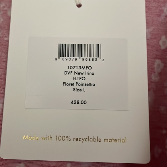 Diane Von Furstenberg New Irina Size Large NWT - Picture 4 of 8